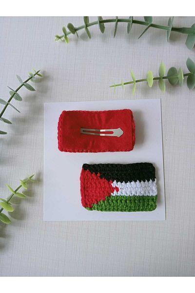 Kadın Girişimciler Atölyesi PALESTINE - TURKEY Brotherhood Icon 2-Piece Snap Buckle Set