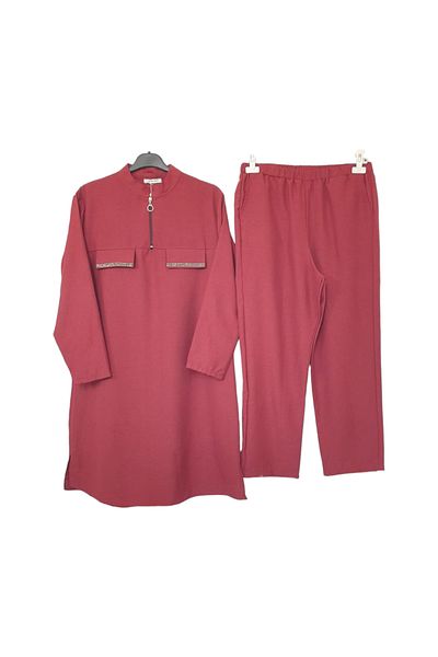 GGMM Σετ με φερμουάρ Judge Collar Tunic και παντελόνι με σχέδιο