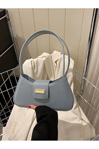 İAMBTŞY Класична жіноча сумка-багет - з кришкою та застібкою