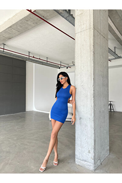 Friday Mood Women's Cross Cut Back Mini Dress