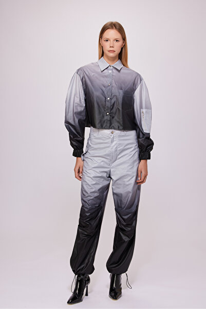 Berr-ın Gray Gradient Patterned Shirt