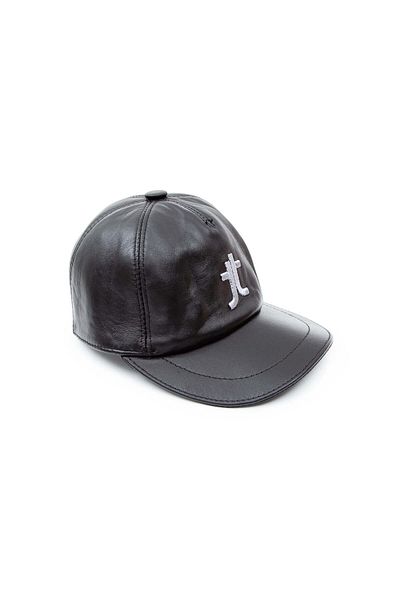 Tamer Tanca Black Vegan Unisex Leather Hat