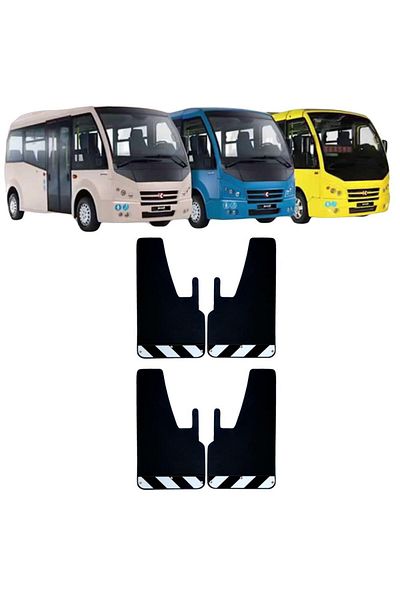 Yeni Dünya Karsan Jest Black-White Highlighter 4-Piece Mudguard Fender Dust Cover PEU0FX02701