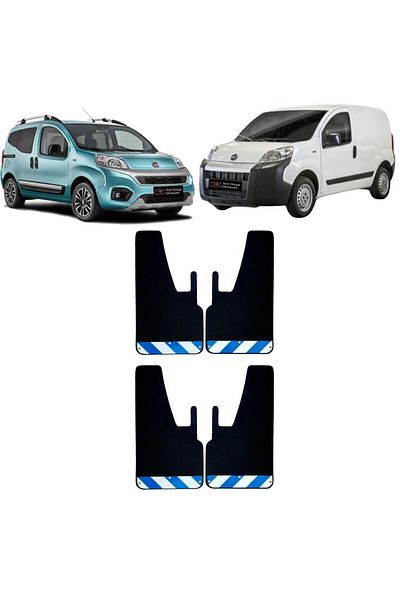 Yeni Dünya Fiat Fiorino Blue-White Highlighter 4-Piece Mudguard Fender Dust Cover FIA0FX02603