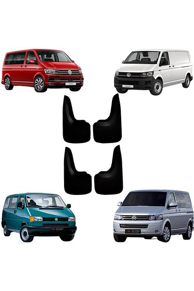 YeniDünyaOto Volkswagen Transporter - 4-Piece Mudflap Dust Cover Mudguard Vw0bx033
