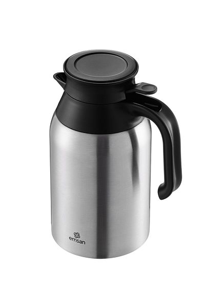 Emsan 2 L Class Inox Thermos 2 Lt Steel Drink 12 Hours Gray