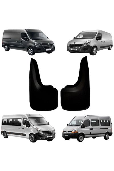 YeniDünyaOto Renault Master 2-Piece Rear Mudguard Set - Fender and Dust Cover Ren0bz030