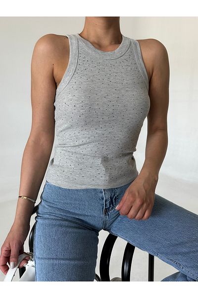 Laluvia Neckholder-Halsband Grau Stoned Athlete