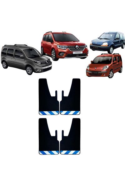 Yeni Dünya Renault Kangoo Blue-White Highlighter 4-Piece Mudguard Fender Dust Cover REN0FX02703
