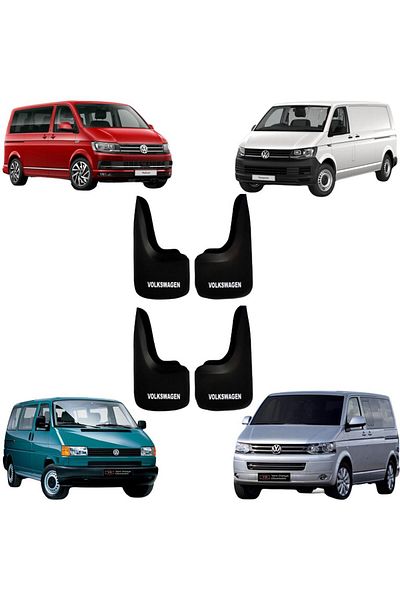 YeniDünyaOto Volkswagen Transporter 4-Piece Mudflap Mudguard Dust Cover Vw1bx033