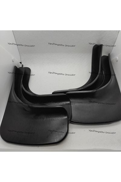 YeniDünyaOto 4-Piece Mudguard, Fender, Dust Cover Compatible with Fiat Doblo Model Vehicles U0dblx001
