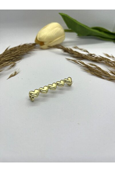 Butik Junisteps Kalp Şekilli Metal Ayakkabı Bağcığı Aksesuarı - Altın
