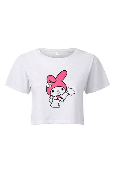 Carpe My Melody Kuromi Crop T-shirt