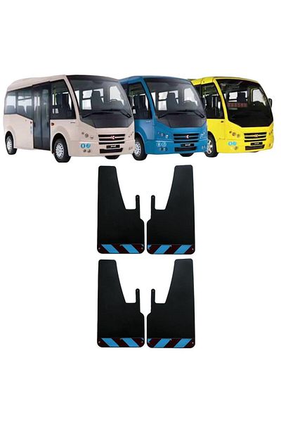 Yeni Dünya Karsan Jest Claret Red-Blue Highlighter 4-Piece Mudflap Dust Cover PEU0FX02704