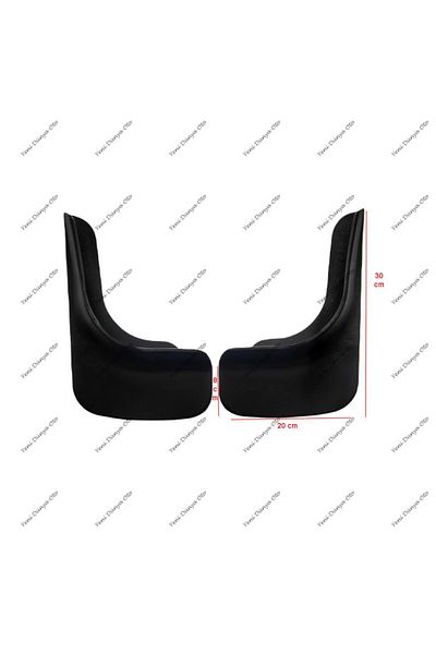 YeniDünyaOto Hyundai Bayon Compatible 2-Piece Mudflap Fender Dust Cover Hyu0uz015