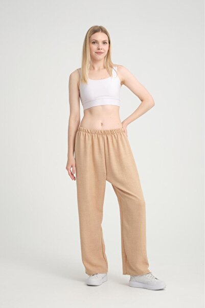 CNG MODA Pantaloni largi cu textura de in