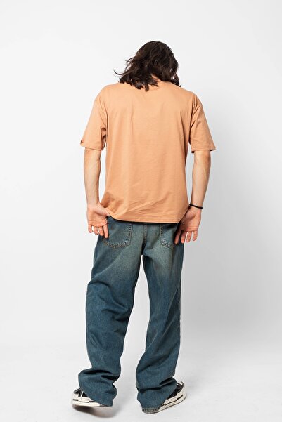 Sekizbiraltı Μπλουζάκι 816 Design Basic Premium Oversize καφέ