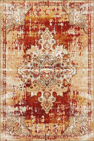 Rugs Modern Halı سجادة مريحة بقاعدة منسوجة تقليدية قابلة للغسل مع تصميم Siest...
