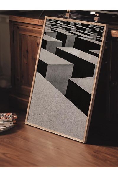 Postifull Ασπρόμαυρη αρχιτεκτονική αφίσα - NO:36 Art Print, No Frame, Αισθητική διακόσμηση τοίχου γραφείου