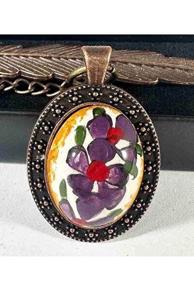 Çini Evi Pomegranate Motif Women's Iznik Tile Bookmark - Gift