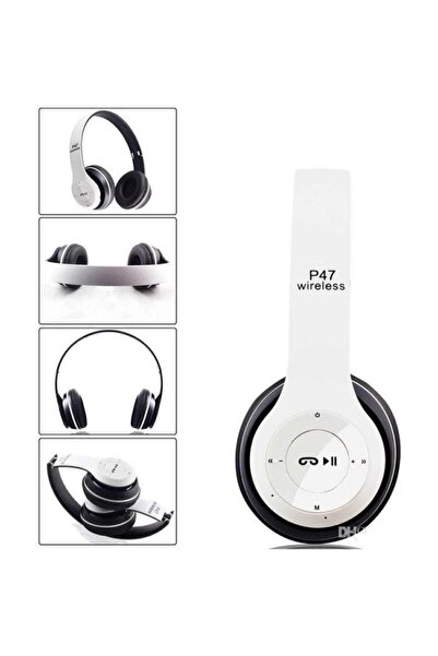 Genel Markalar P47 Bluetooth Kulaklık Mp3 Fm Radyo Sd Kart Solo 2 Beats Model...