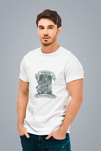 ErTaPassage Beli rendžer Štampano muški T-shirt - T1585822