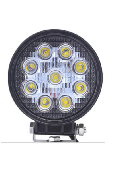 NESU 9 Ledli Yuvarlak 12v-24v Uyumlu Off Road Gündüz Farı, Çalışma Lambası 27...