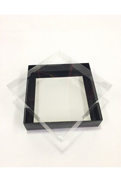 kadir kutu 20x20x5 Asetat Kapaklı Siyah Kutu 5’li