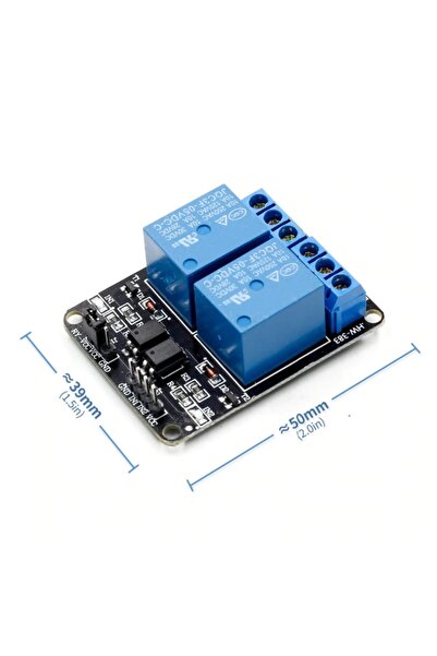 Genel Markalar 2 Kanal 12v Röle Modül -- Ac 250v 10a -- Optokuplör Izolasyon