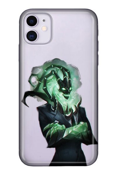 Cekuonline iPhone 11 Pure Modern Patterned Silicone Case Thresh