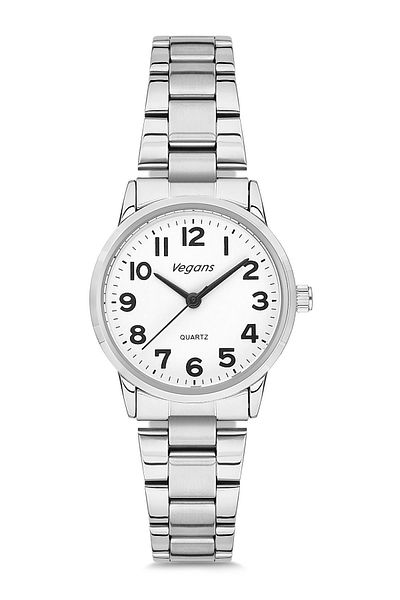 Vegans Steel Strap Calendar Women's Wristwatch Fbn5122x