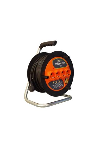 Bylion Seyyar Makaralı Uzatma 3*2,5 mm 50 mt Termal Sigortalı