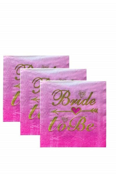 Perrla Shop Τυπωμένο χαρτοπετσέτα "Bride To Be"