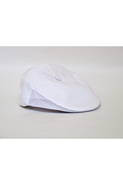 salarticaret Bay Yazlık Kasket Köylü Kasketi Yöresel Şapka Beyaz