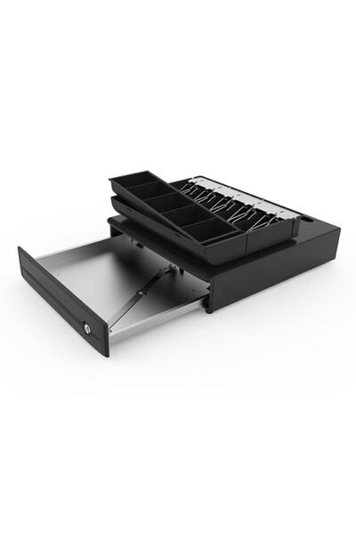 Hyper Yeni Metal Büyük Boy Para Çekmecesi 5 Kağıt Göz 8 Bozuk Para