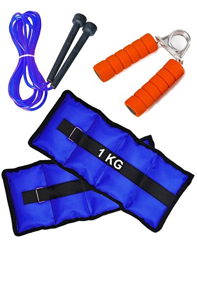 Jet Set de greutăți pentru mâini și picioare 1 kg Greutate pentru încheietura mâinii 1 pereche, întăritor pentru încheietura mâinii cu arc de mână, condiționare cu frânghie de sărituri