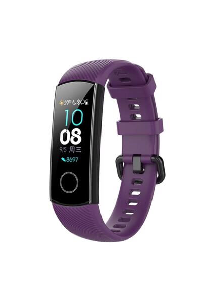 HONOR ACCESSORIES Honor Band 4 / Band 5 Mor Silikon Kordon Kayış