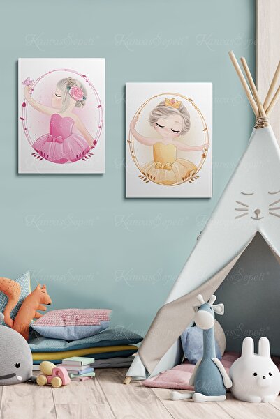 KanvasSepeti Tablou cu rama din panza cu model abstract decorativ pentru came...