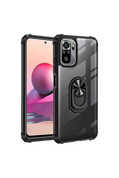 zore Redmi Note 10 Kılıf Mola Kenar Köşe Yüzük Kısımları Renkli