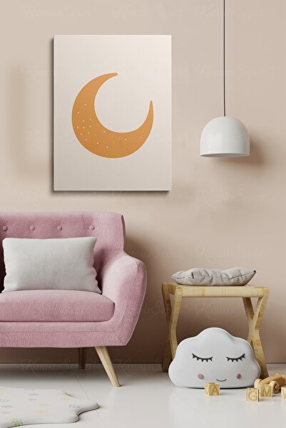 KanvasSepeti Dekorativna S Sa apstraktnim dezenom figura na platnu u okviru z...