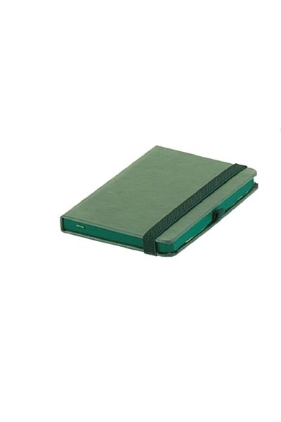 PİGADO Leather Mini Notepad with Thermo Rubber Pen Holder