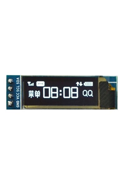 Genel Markalar 128x32 Oled Lcd Ekran 0.91 Inch Ssd1306 (arduino Uyumlu) - Beyaz