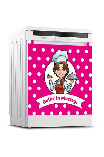 Tilki Dünyası Dishwasher Door Sticker 0257