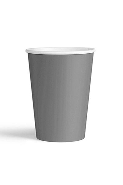 ÖZFA TİCARET Silver 8-Piece Cardboard Plate and Cup