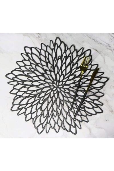 Yumak Dekor Grup Deri Lotus Çiçeği 6 Kişilik 12 Parça Amerikan Servis Supla P...