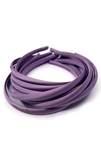 Tahtakaledeyim طقم نسائي 12 قطعة تاج بلاستيك مطرز ستان لون بنفسجي اللون عرض 1 سم