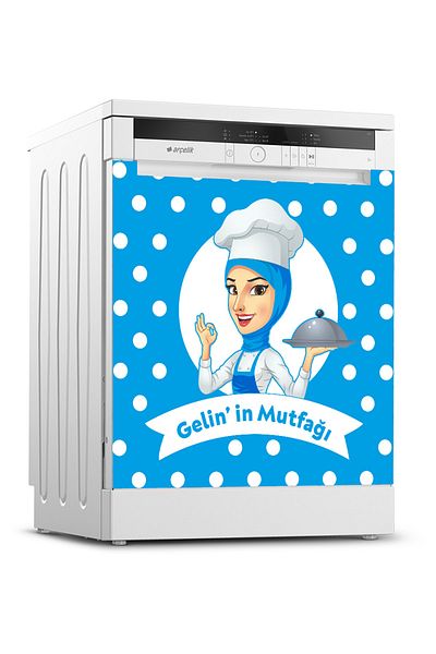 Tilki Dünyası Dishwasher Door Sticker 0260