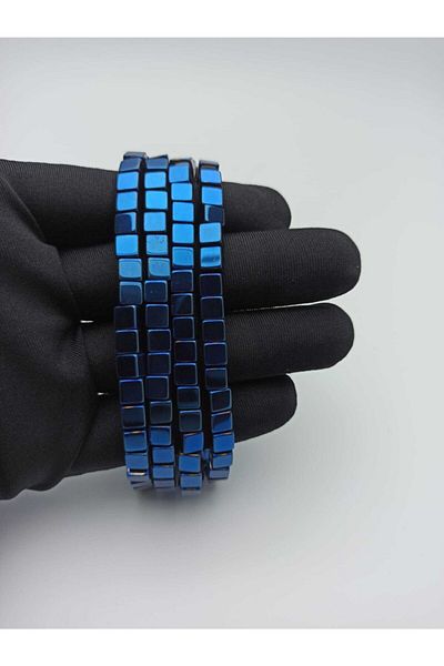 Yüksel Boncuk 6 mm Cube Hematite Array Φυσική Πέτρα
