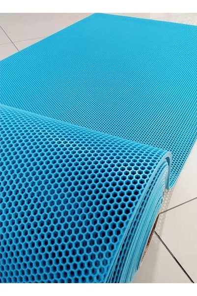 Edoplast 120cm X 8,5mt Turkuaz Z Mat Petek Kaydırmaz Pvc Paspas Iç - Dış Isla...