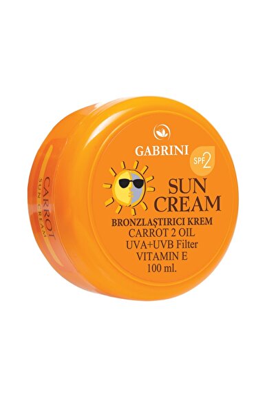 Gabrini Bronzlaştırıcı Havuç Güneş Kremi Spf 2 100 Ml Kzmprt